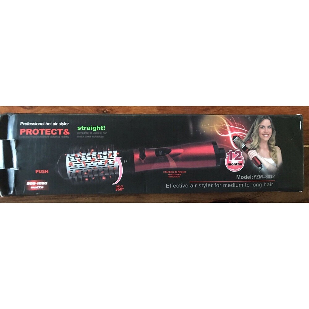 Professional Hot Air Brush Styler Straightener Model YZM-8012 (900-1200 Watts)